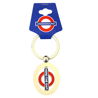 Oval metal keyring - Mind The Gap  <br /><br /> 42mm by 33mm diameter