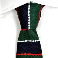 100% Silk Handmade Mens Knitted Tie - Gift Boxed