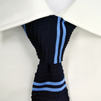 100% Silk Handmade Mens Knitted Tie - Gift Boxed