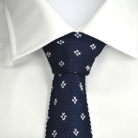 100% Silk Handmade Mens Knitted Tie - Gift Boxed