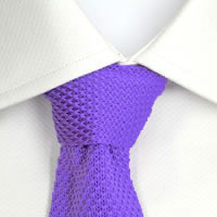 100% Silk Handmade Mens Knitted Tie - Gift Boxed