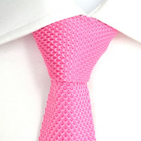 100% Silk Handmade Mens Knitted Tie - Gift Boxed