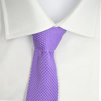 100% Silk Handmade Mens Knitted Tie - Gift Boxed