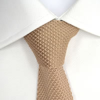 100% Silk Handmade Mens Knitted Tie - Gift Boxed