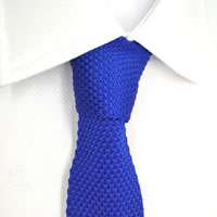 100% Silk Handmade Mens Knitted Tie - Gift Boxed