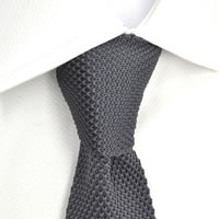 100% Silk Handmade Mens Knitted Tie - Gift Boxed