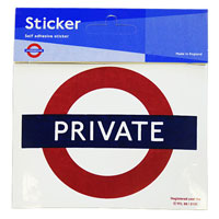 125 x 95mm underground logo - stickers