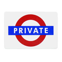 60 x 40mm underground logo - magnets