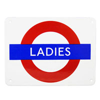 215 x 165mm underground logo signs - medium