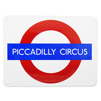 215 x 165mm underground logo signs - medium