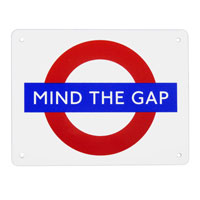 215 x 165mm underground logo signs - medium