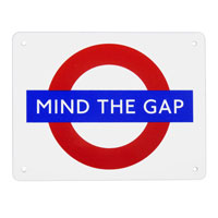 215 x 165mm underground logo signs - medium