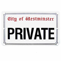 125 x 75mm Street Sign - Small