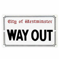 125 x 75mm Street Sign - Small